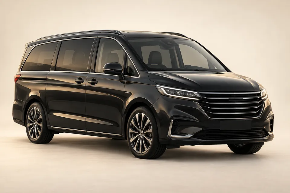 Illustration of a chauffeur mpv
